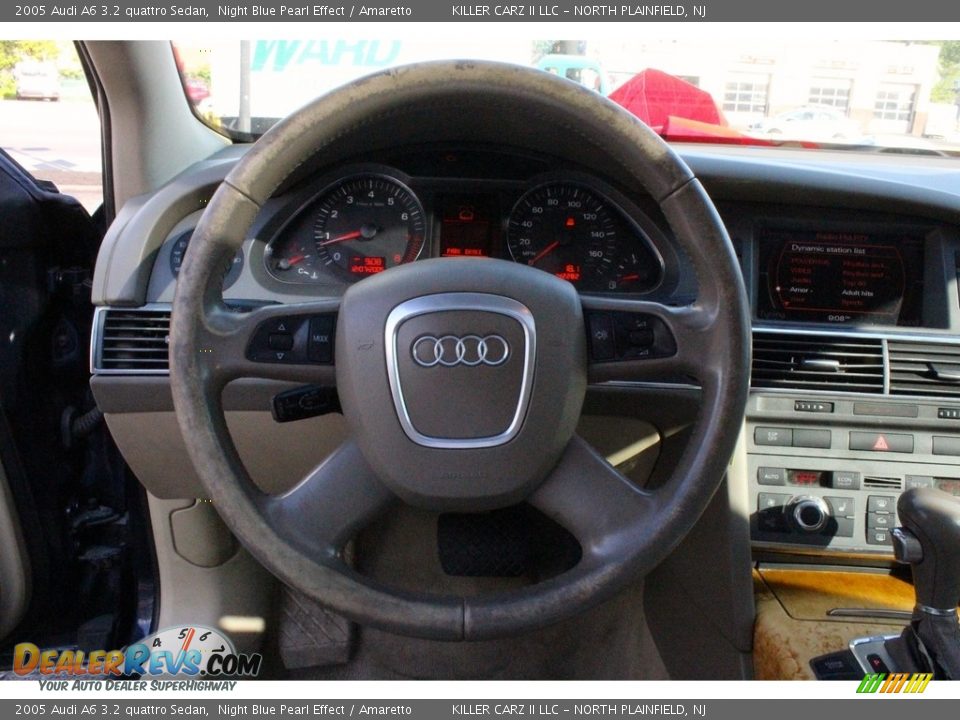 2005 Audi A6 3.2 quattro Sedan Night Blue Pearl Effect / Amaretto Photo #19