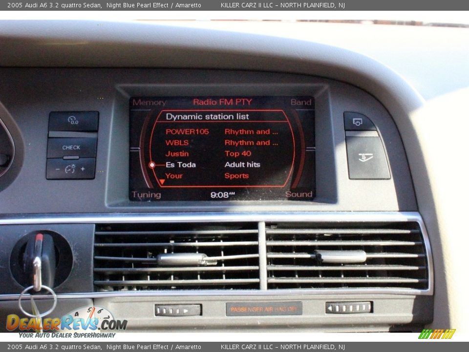 2005 Audi A6 3.2 quattro Sedan Night Blue Pearl Effect / Amaretto Photo #20