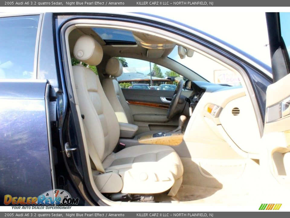 2005 Audi A6 3.2 quattro Sedan Night Blue Pearl Effect / Amaretto Photo #26