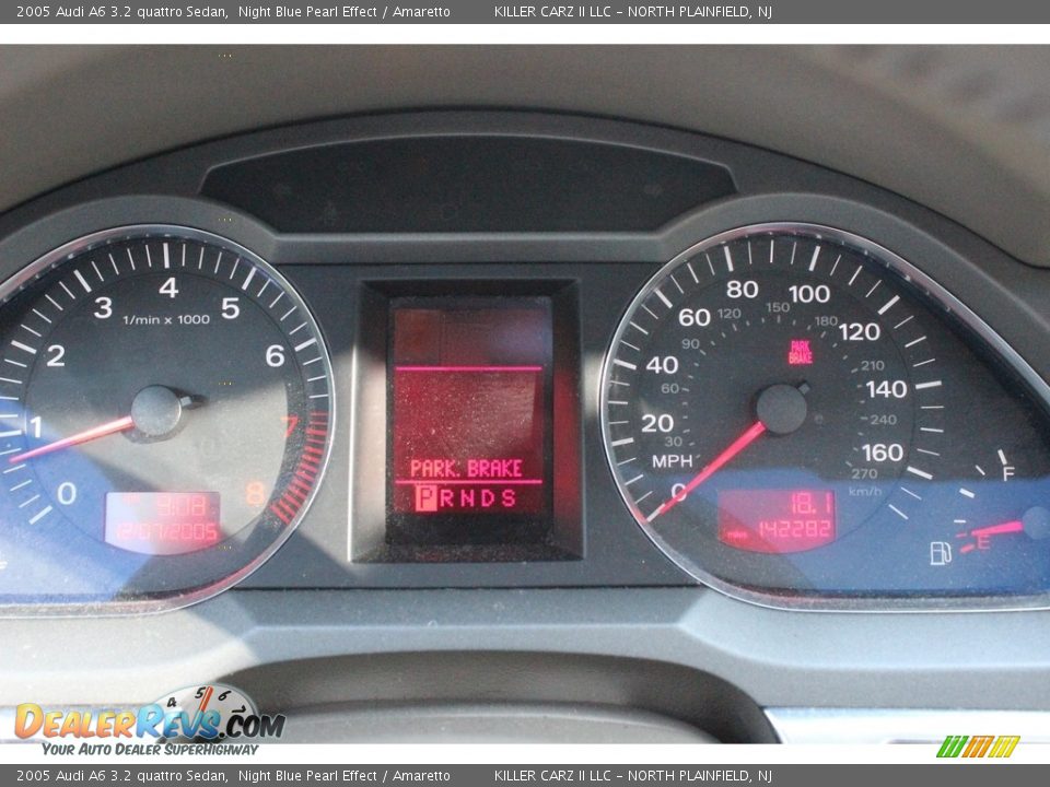 2005 Audi A6 3.2 quattro Sedan Night Blue Pearl Effect / Amaretto Photo #34