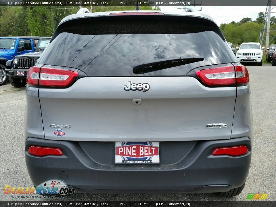 2016 Jeep Cherokee Latitude 4x4 Billet Silver Metallic / Black Photo #5