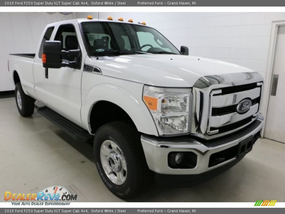 2016 Ford F250 Super Duty XLT Super Cab 4x4 Oxford White / Steel Photo #4