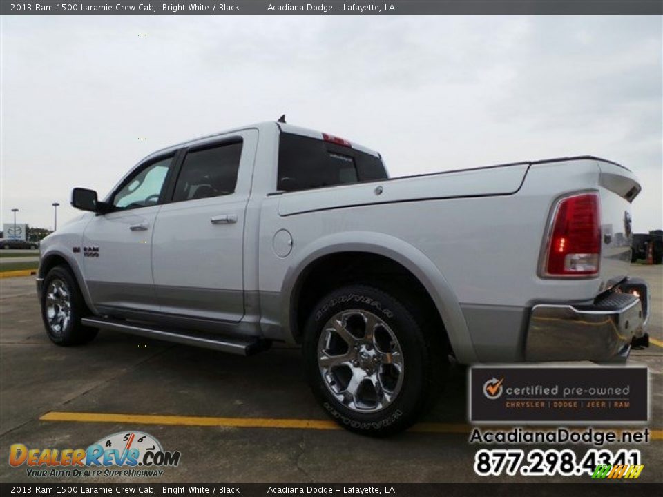 2013 Ram 1500 Laramie Crew Cab Bright White / Black Photo #4