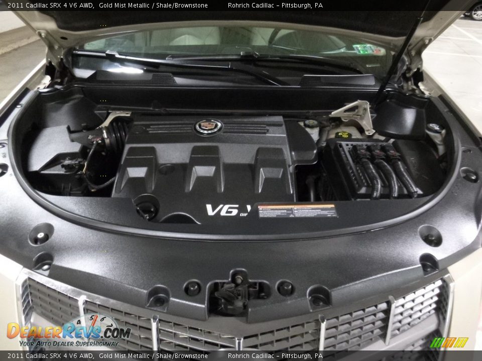 2011 Cadillac SRX 4 V6 AWD Gold Mist Metallic / Shale/Brownstone Photo #16