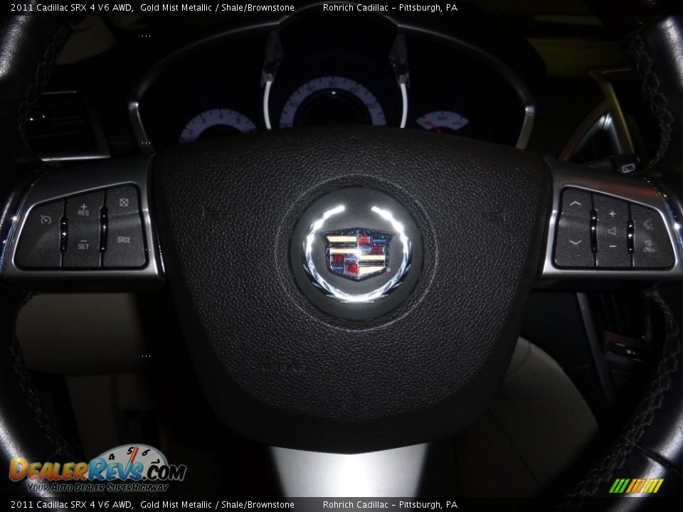 2011 Cadillac SRX 4 V6 AWD Gold Mist Metallic / Shale/Brownstone Photo #20