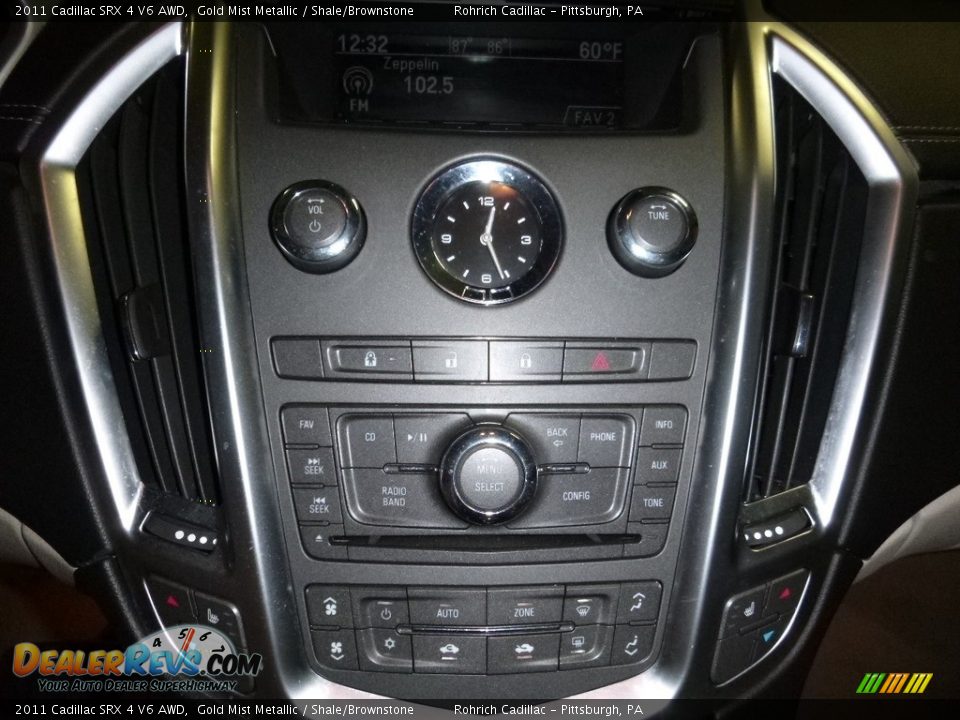 2011 Cadillac SRX 4 V6 AWD Gold Mist Metallic / Shale/Brownstone Photo #24