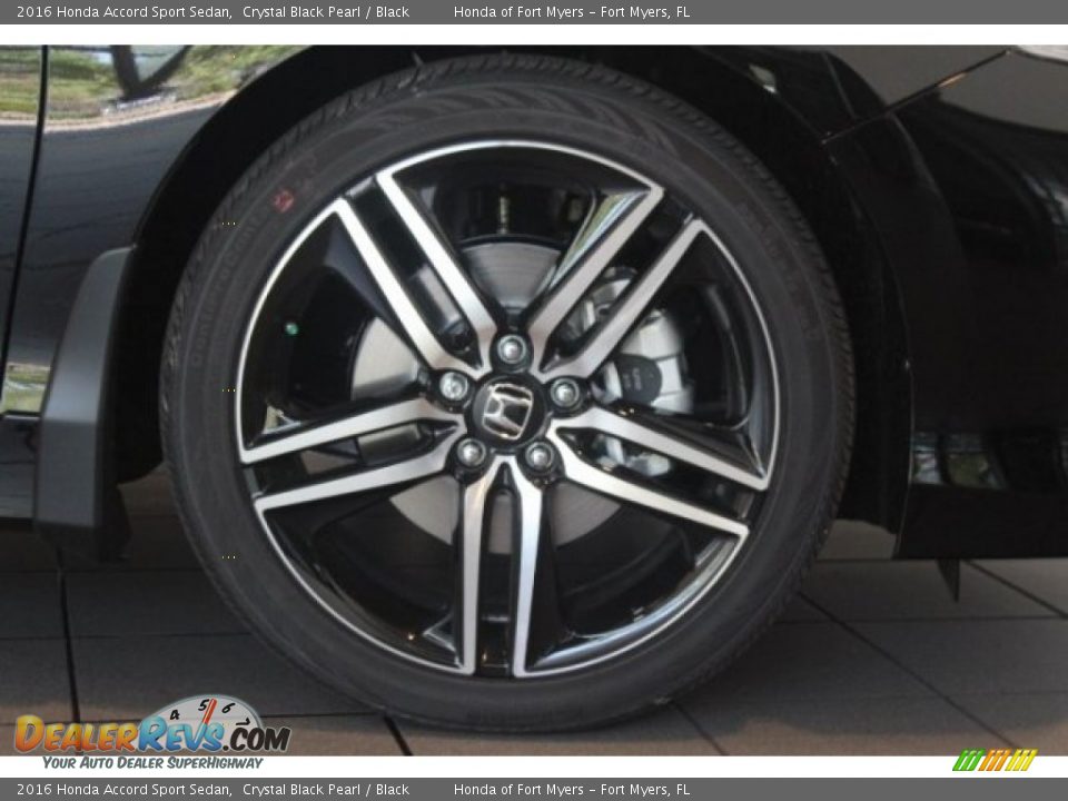 2016 Honda Accord Sport Sedan Crystal Black Pearl / Black Photo #2