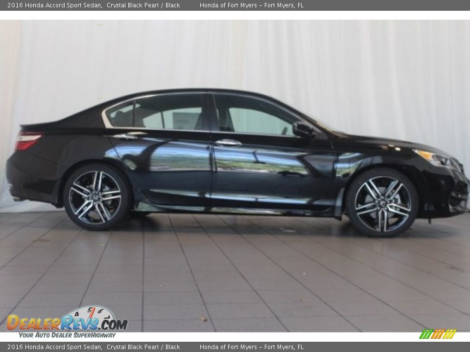 2016 Honda Accord Sport Sedan Crystal Black Pearl / Black Photo #3