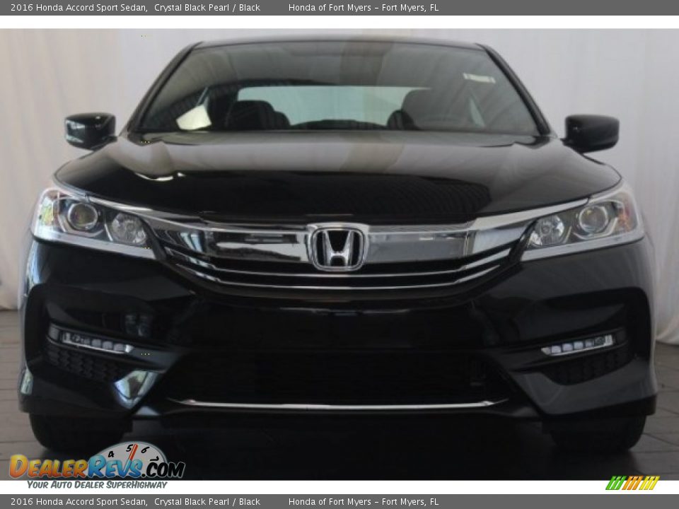 2016 Honda Accord Sport Sedan Crystal Black Pearl / Black Photo #4