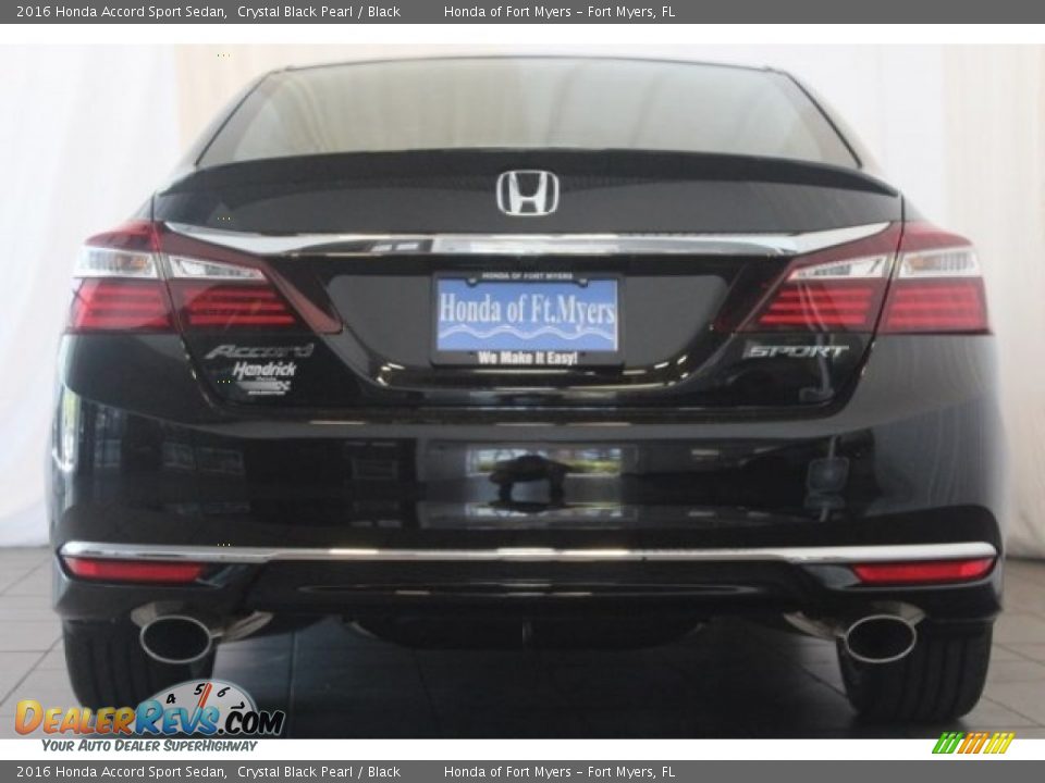 2016 Honda Accord Sport Sedan Crystal Black Pearl / Black Photo #6