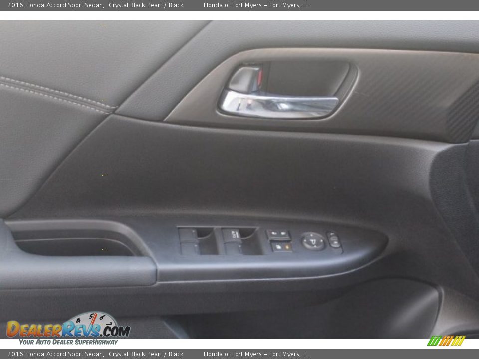 2016 Honda Accord Sport Sedan Crystal Black Pearl / Black Photo #7