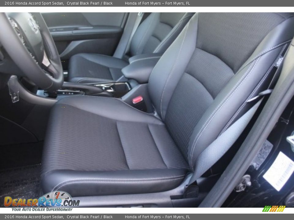 2016 Honda Accord Sport Sedan Crystal Black Pearl / Black Photo #9