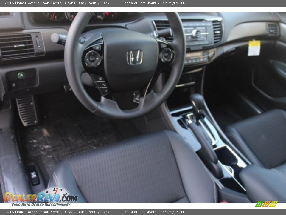 2016 Honda Accord Sport Sedan Crystal Black Pearl / Black Photo #11