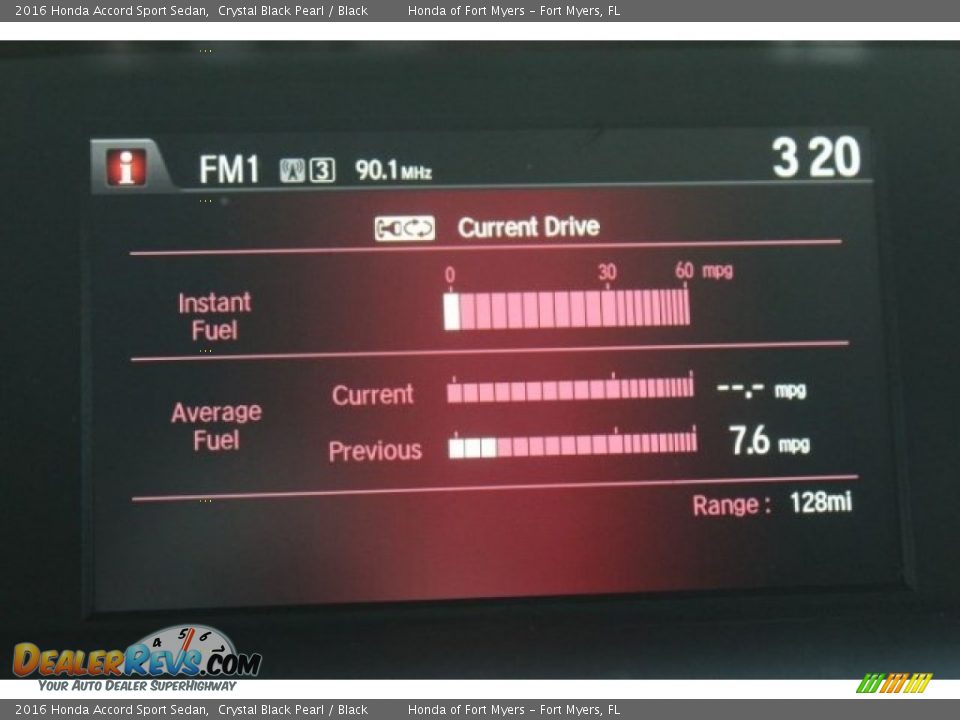 2016 Honda Accord Sport Sedan Crystal Black Pearl / Black Photo #16