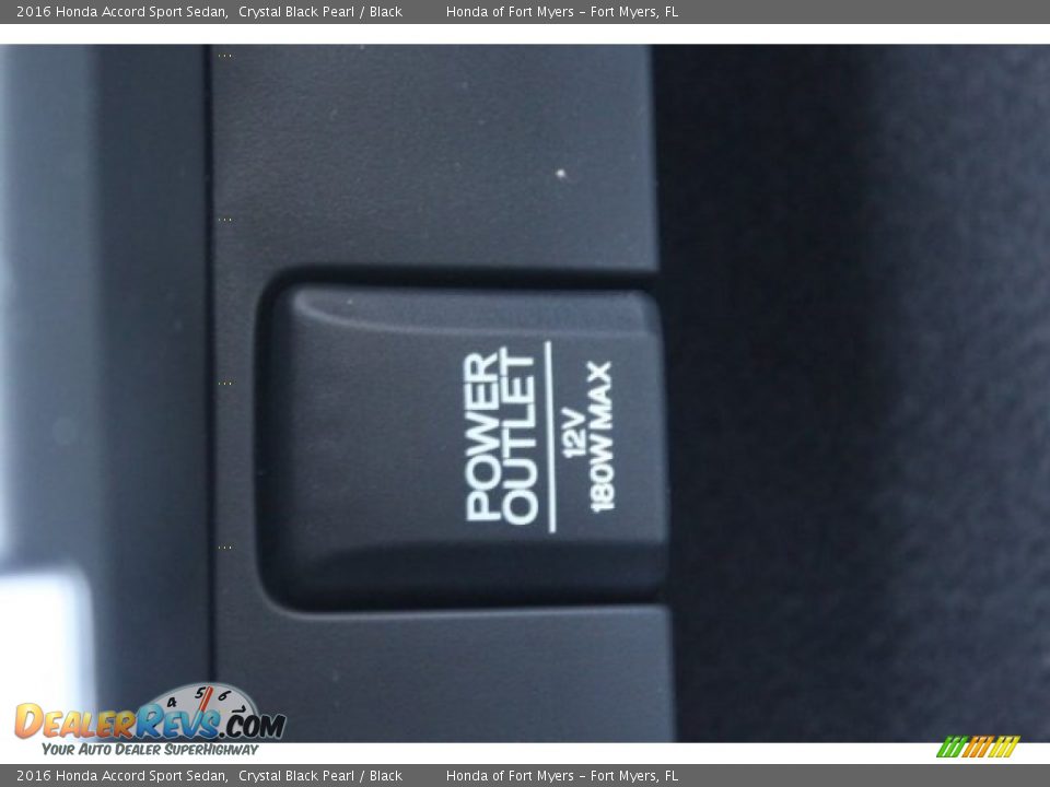 2016 Honda Accord Sport Sedan Crystal Black Pearl / Black Photo #23