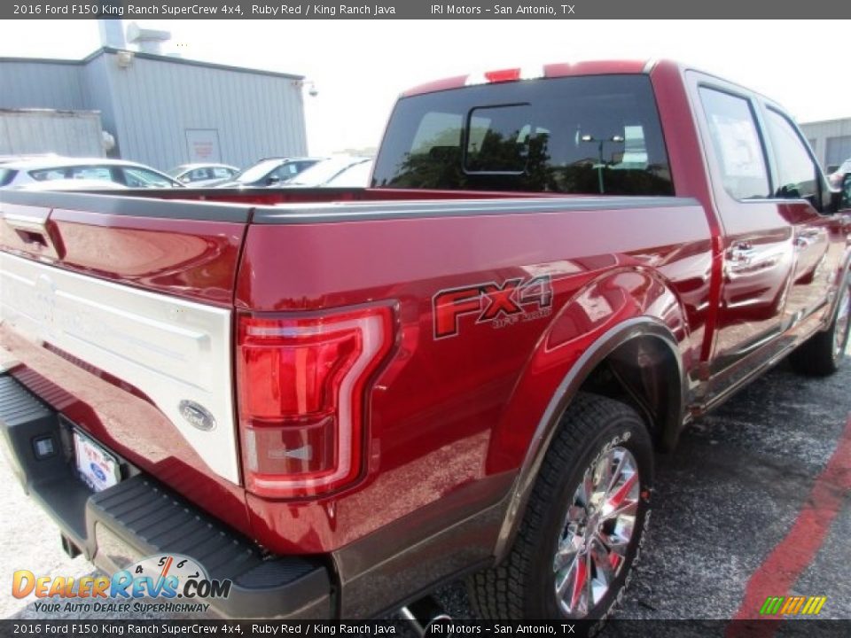 2016 Ford F150 King Ranch SuperCrew 4x4 Ruby Red / King Ranch Java Photo #9