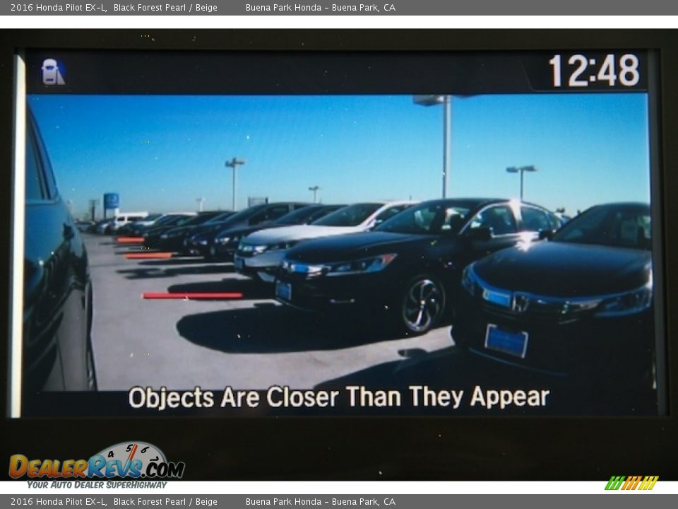 2016 Honda Pilot EX-L Black Forest Pearl / Beige Photo #7