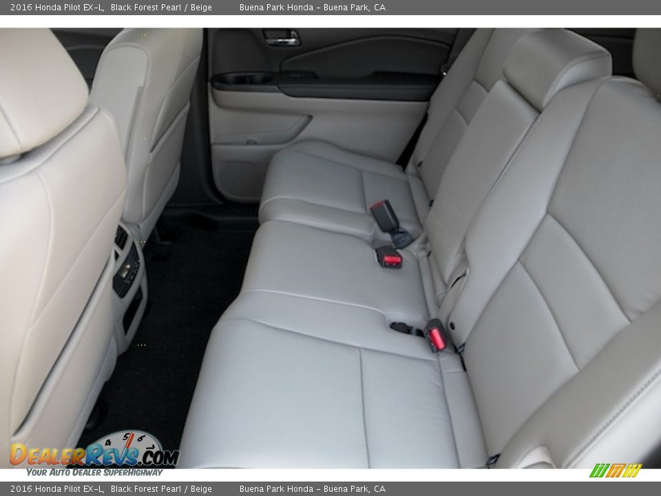 2016 Honda Pilot EX-L Black Forest Pearl / Beige Photo #12
