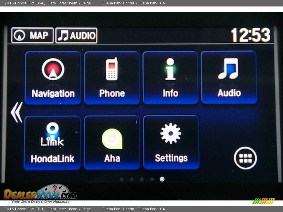 2016 Honda Pilot EX-L Black Forest Pearl / Beige Photo #18