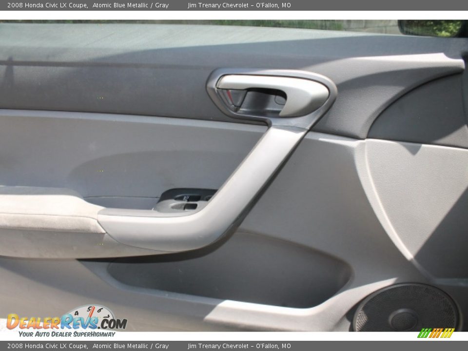2008 Honda Civic LX Coupe Atomic Blue Metallic / Gray Photo #15