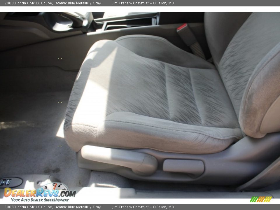 2008 Honda Civic LX Coupe Atomic Blue Metallic / Gray Photo #16