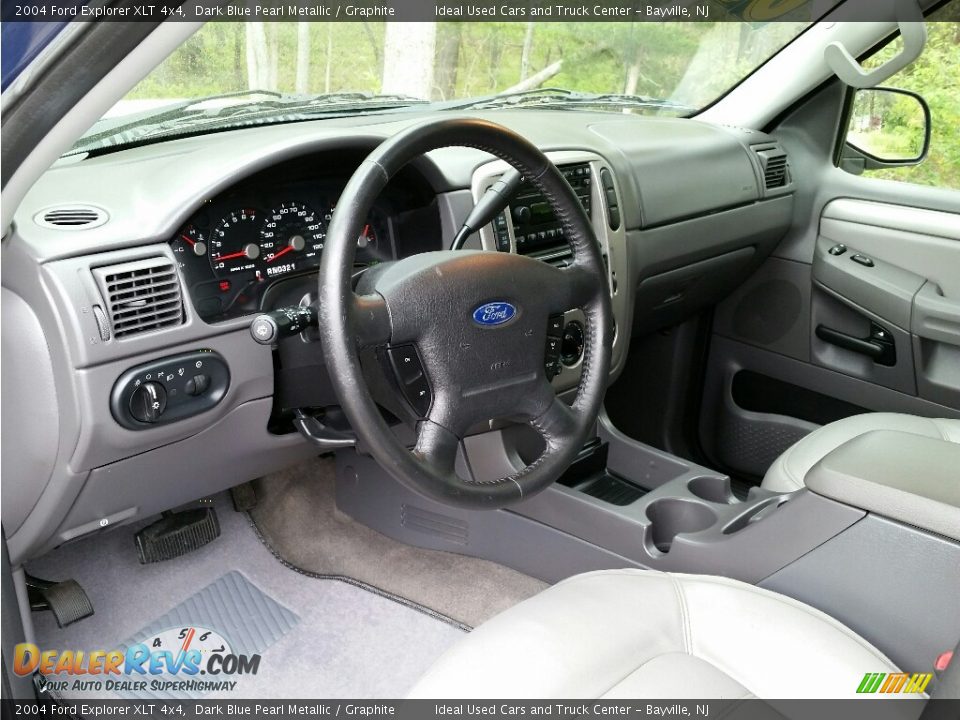 2004 Ford Explorer XLT 4x4 Dark Blue Pearl Metallic / Graphite Photo #21
