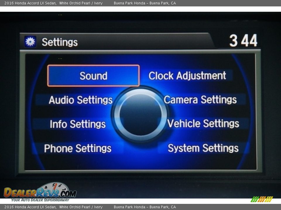 2016 Honda Accord LX Sedan White Orchid Pearl / Ivory Photo #14