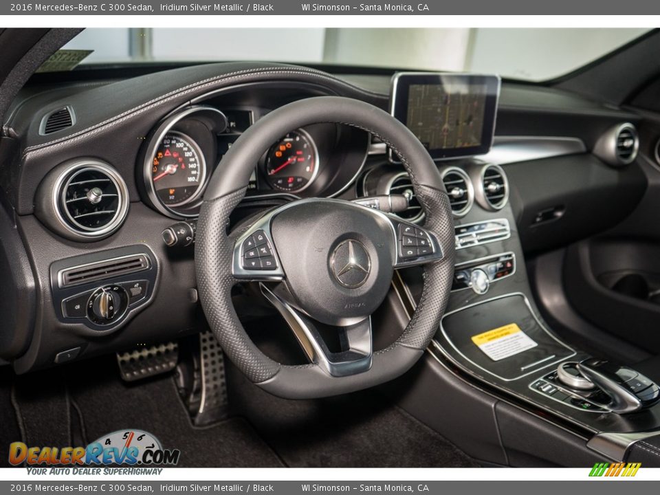 2016 Mercedes-Benz C 300 Sedan Iridium Silver Metallic / Black Photo #6