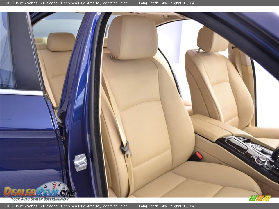 2013 BMW 5 Series 528i Sedan Deep Sea Blue Metallic / Venetian Beige Photo #18