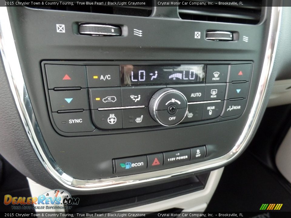 2015 Chrysler Town & Country Touring True Blue Pearl / Black/Light Graystone Photo #23