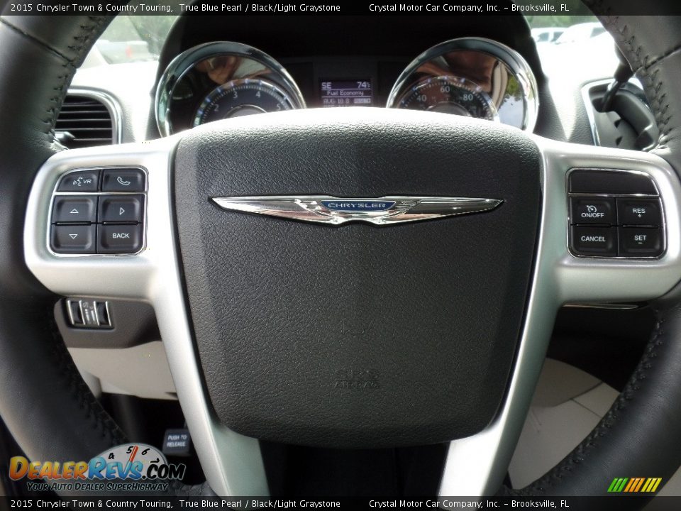2015 Chrysler Town & Country Touring True Blue Pearl / Black/Light Graystone Photo #24
