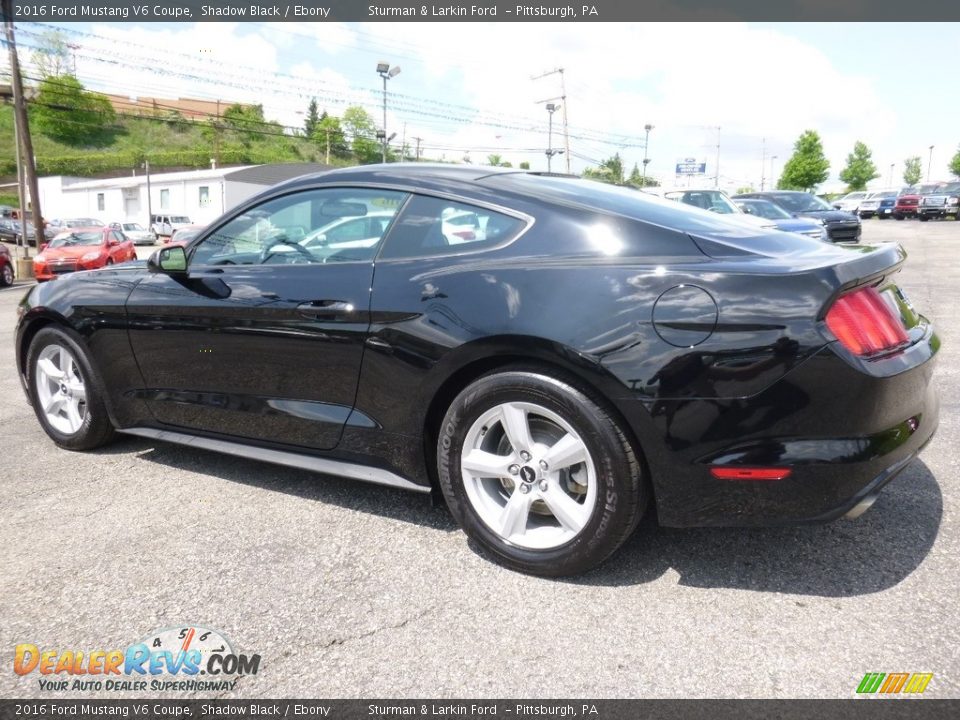 2016 Ford Mustang V6 Coupe Shadow Black / Ebony Photo #3