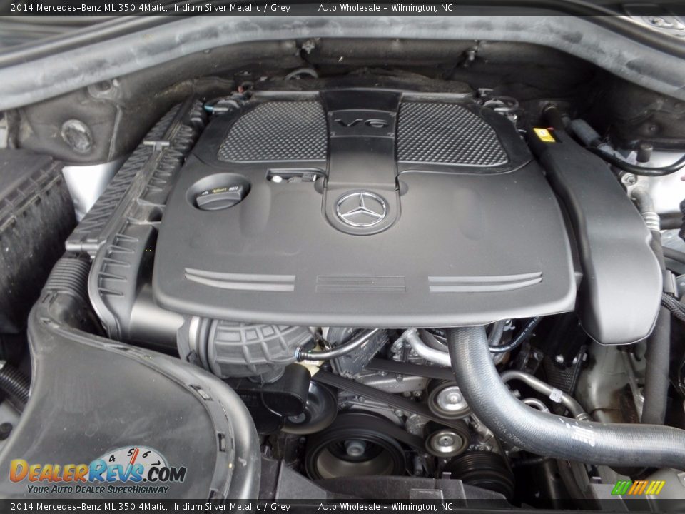2014 Mercedes-Benz ML 350 4Matic Iridium Silver Metallic / Grey Photo #6