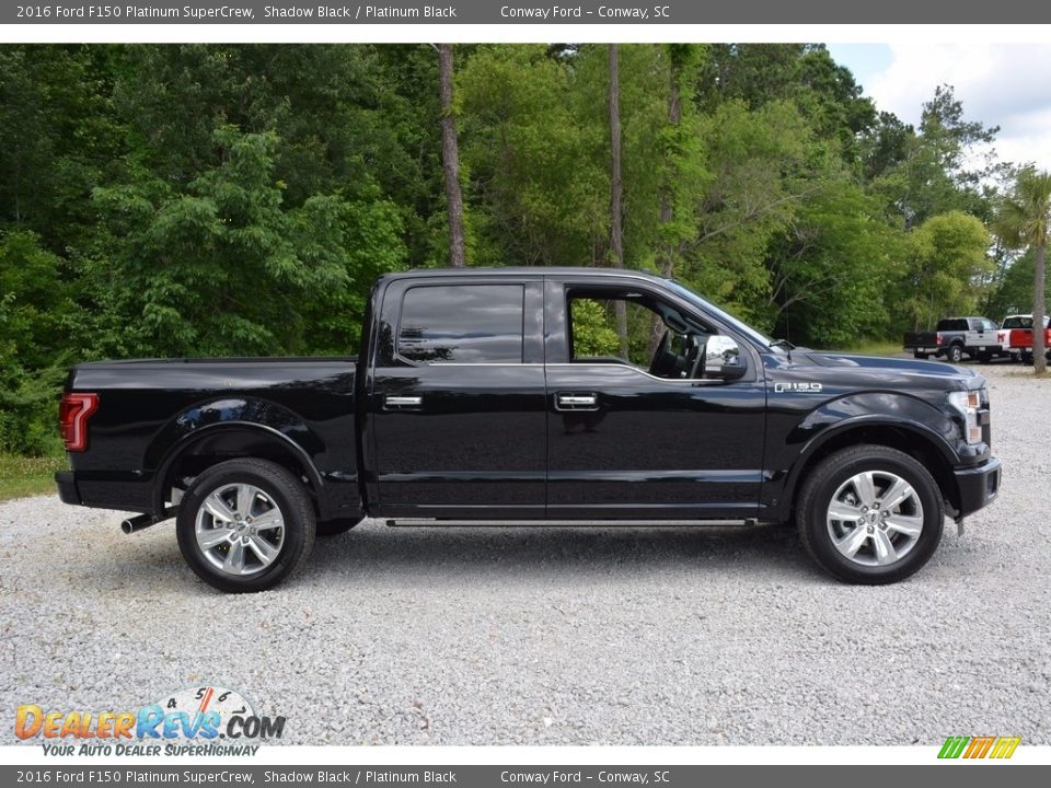 2016 Ford F150 Platinum SuperCrew Shadow Black / Platinum Black Photo #2