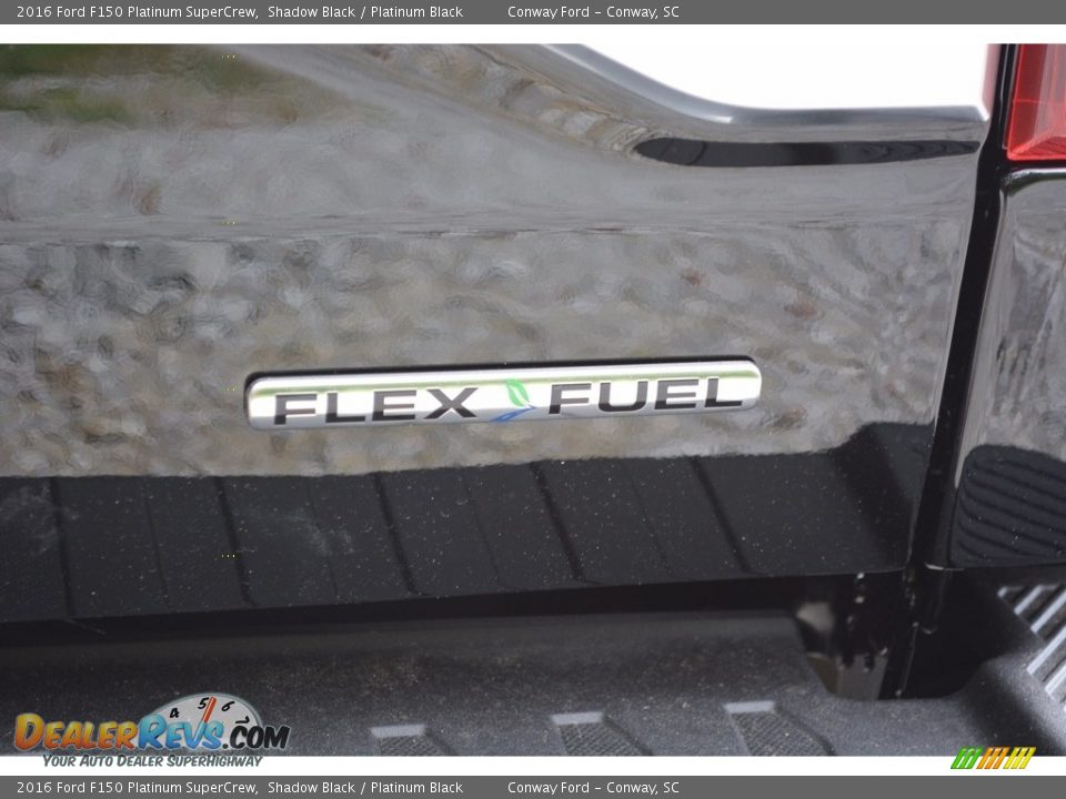 2016 Ford F150 Platinum SuperCrew Shadow Black / Platinum Black Photo #6