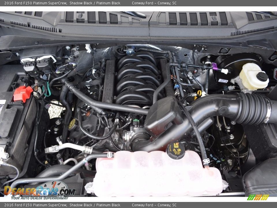 2016 Ford F150 Platinum SuperCrew Shadow Black / Platinum Black Photo #11