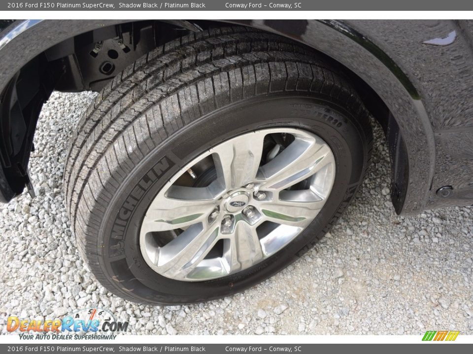 2016 Ford F150 Platinum SuperCrew Shadow Black / Platinum Black Photo #12