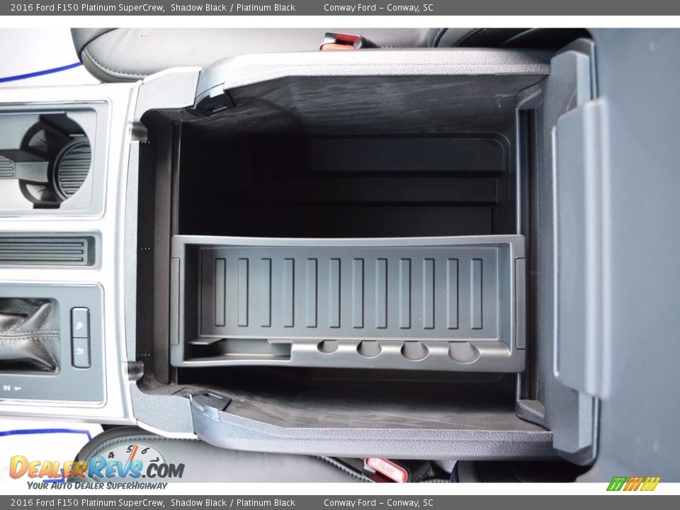 2016 Ford F150 Platinum SuperCrew Shadow Black / Platinum Black Photo #16