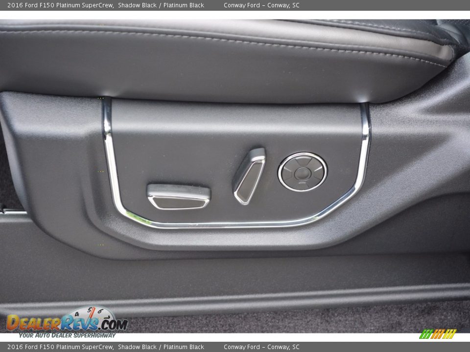 2016 Ford F150 Platinum SuperCrew Shadow Black / Platinum Black Photo #19