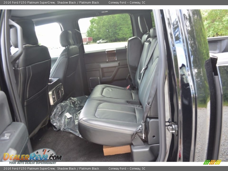 2016 Ford F150 Platinum SuperCrew Shadow Black / Platinum Black Photo #21
