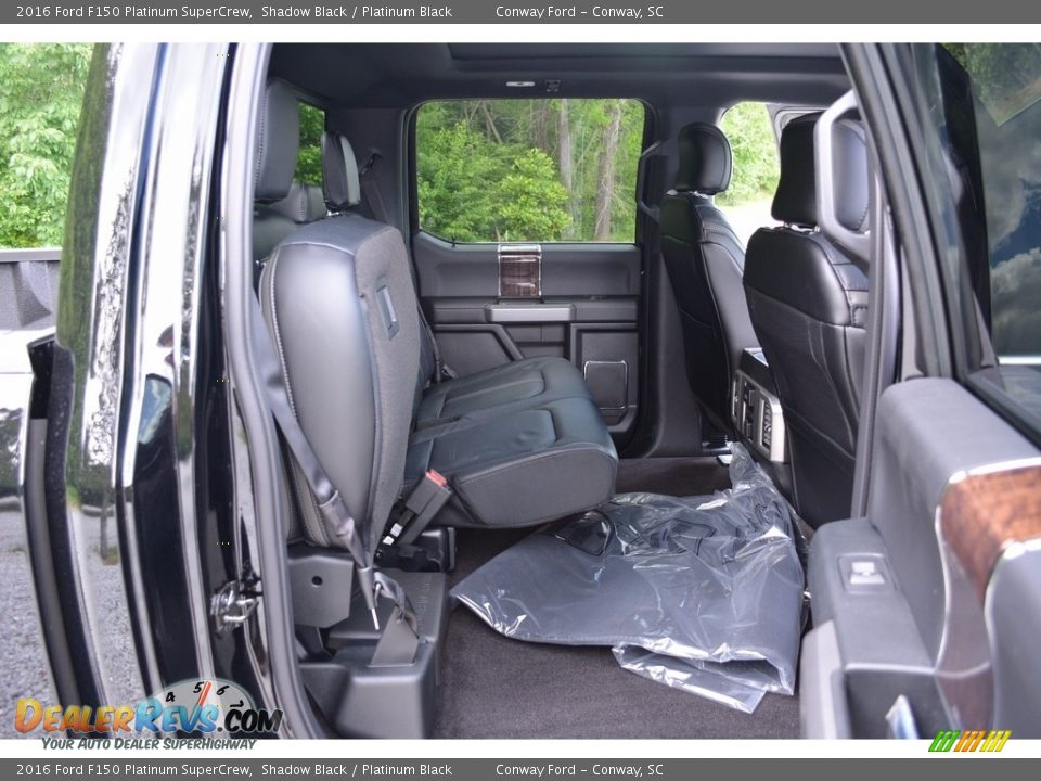 2016 Ford F150 Platinum SuperCrew Shadow Black / Platinum Black Photo #25