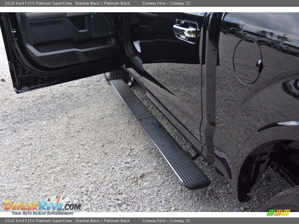 2016 Ford F150 Platinum SuperCrew Shadow Black / Platinum Black Photo #30