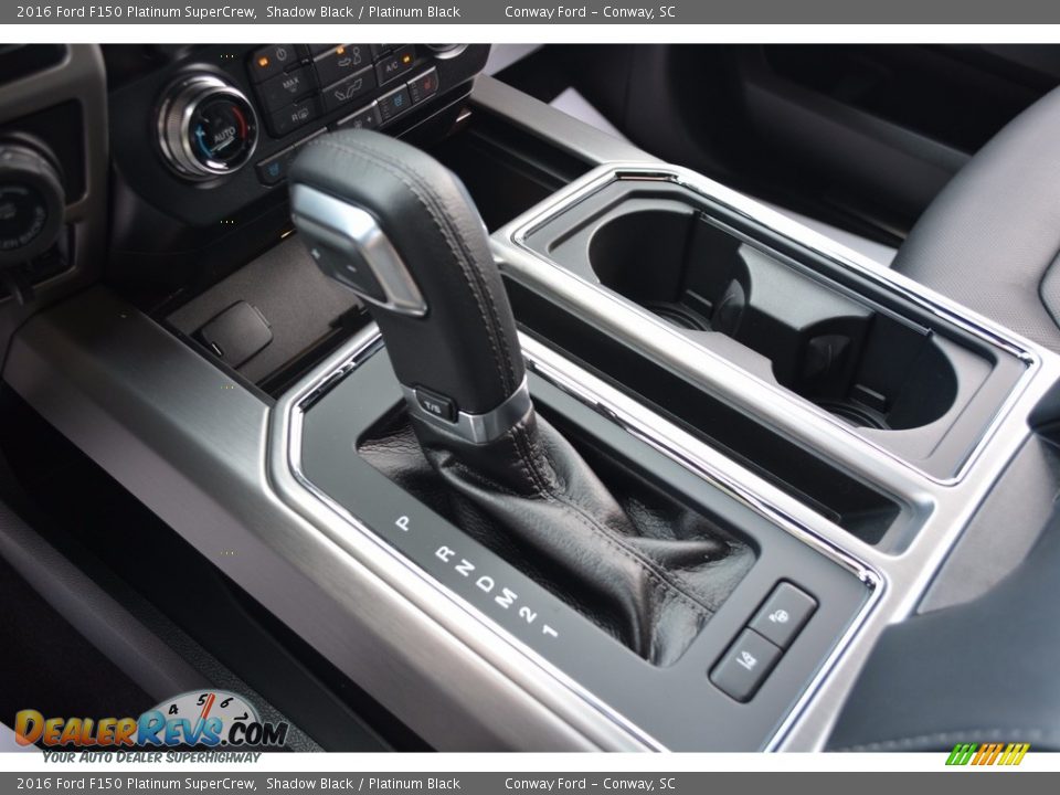 2016 Ford F150 Platinum SuperCrew Shadow Black / Platinum Black Photo #31