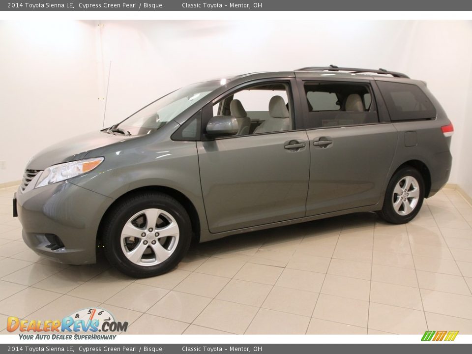 2014 Toyota Sienna LE Cypress Green Pearl / Bisque Photo #3