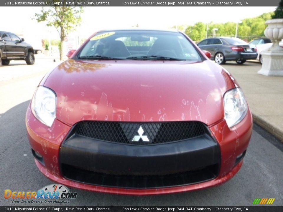 2011 Mitsubishi Eclipse GS Coupe Rave Red / Dark Charcoal Photo #9