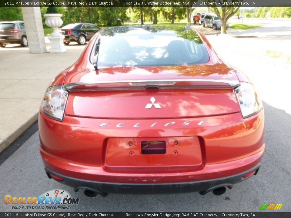 2011 Mitsubishi Eclipse GS Coupe Rave Red / Dark Charcoal Photo #13
