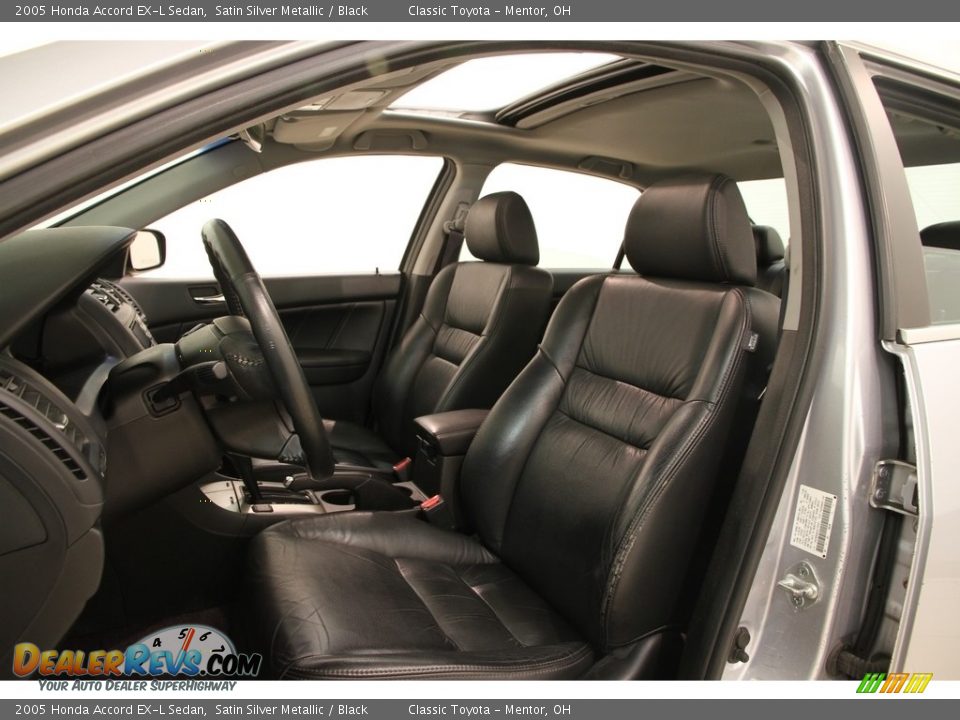2005 Honda Accord EX-L Sedan Satin Silver Metallic / Black Photo #5
