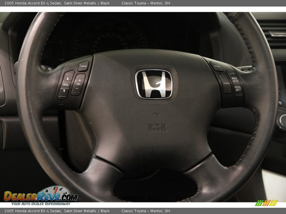 2005 Honda Accord EX-L Sedan Satin Silver Metallic / Black Photo #6