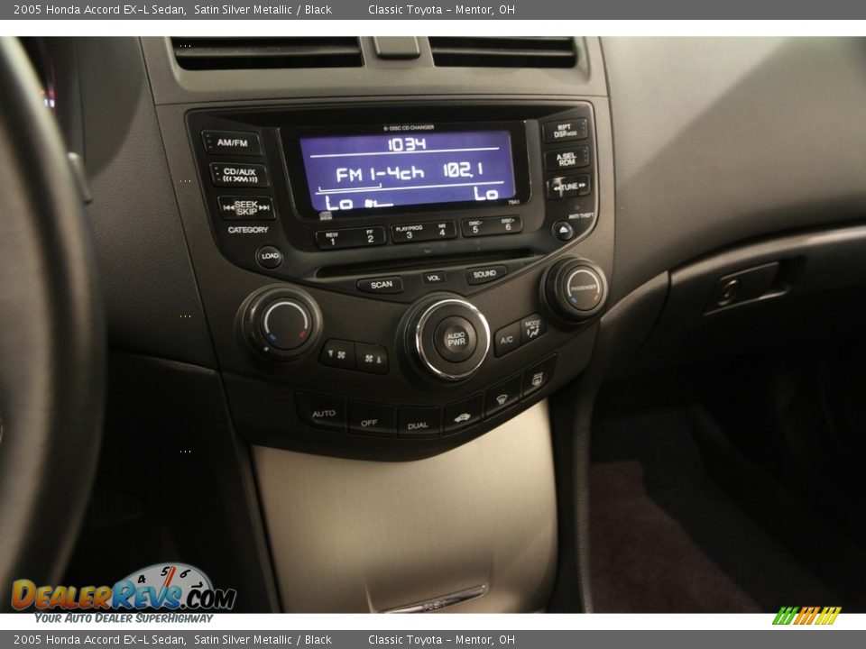 2005 Honda Accord EX-L Sedan Satin Silver Metallic / Black Photo #8