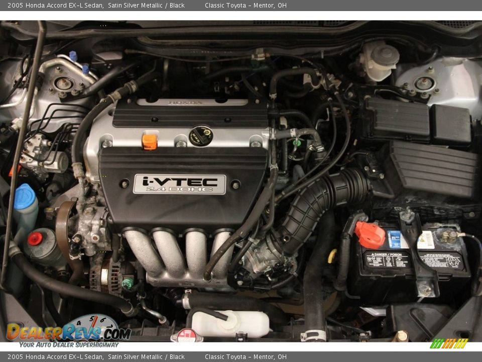 2005 Honda Accord EX-L Sedan Satin Silver Metallic / Black Photo #16
